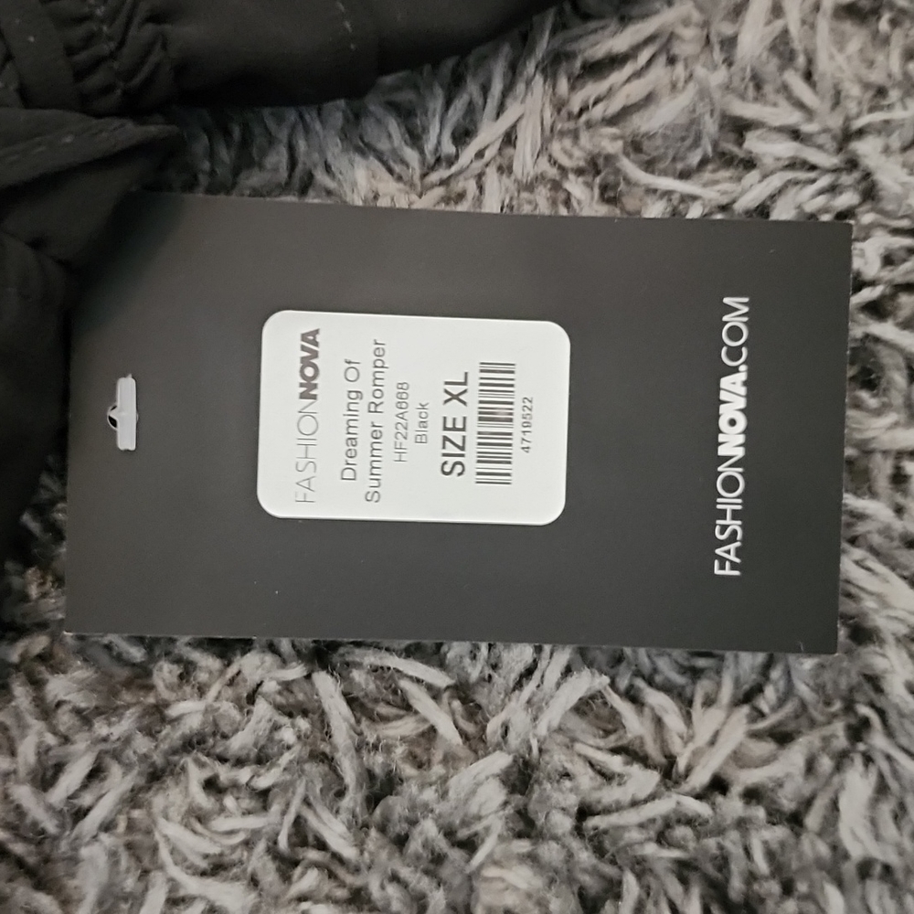 FashionNova Dreaming of Summer black tomper size XL - Picture 3 of 7